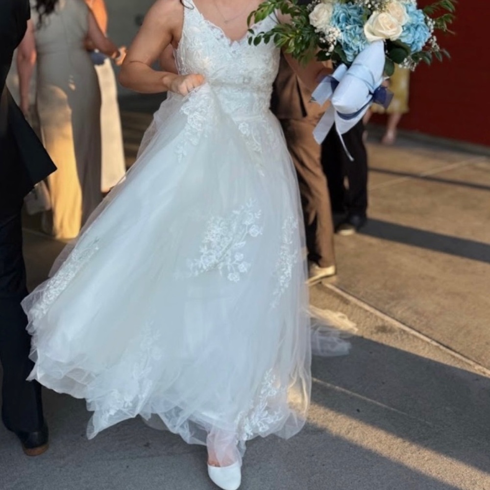 David’s Bridal wedding dress